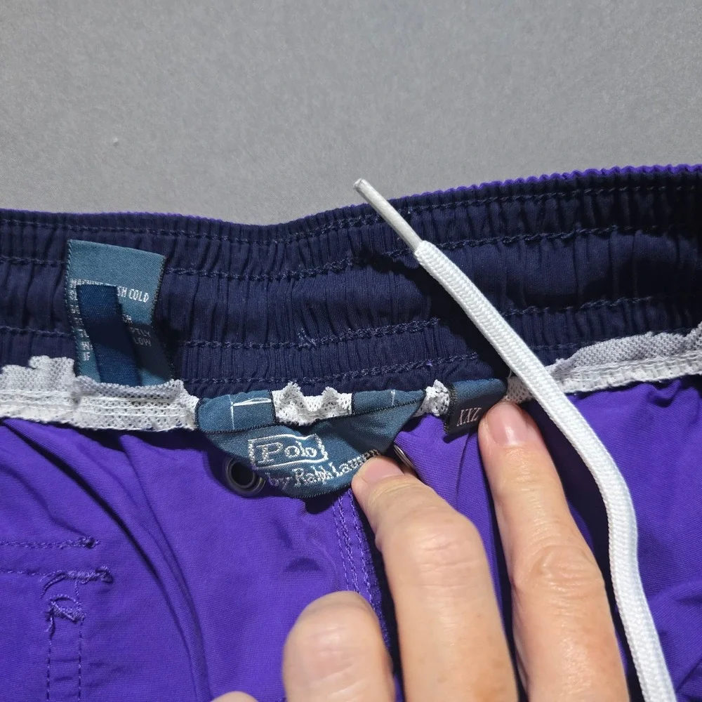 Polo Ralph Lauren Swim Trunks Mens XXL Purple Nylon Shorts